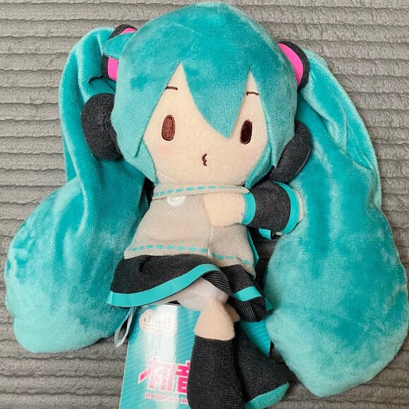NWT SEGA Speciality DJ Cyber Hastune Miku Fluffy 8.5” Plushie by March 8th - Picture 2 of 5